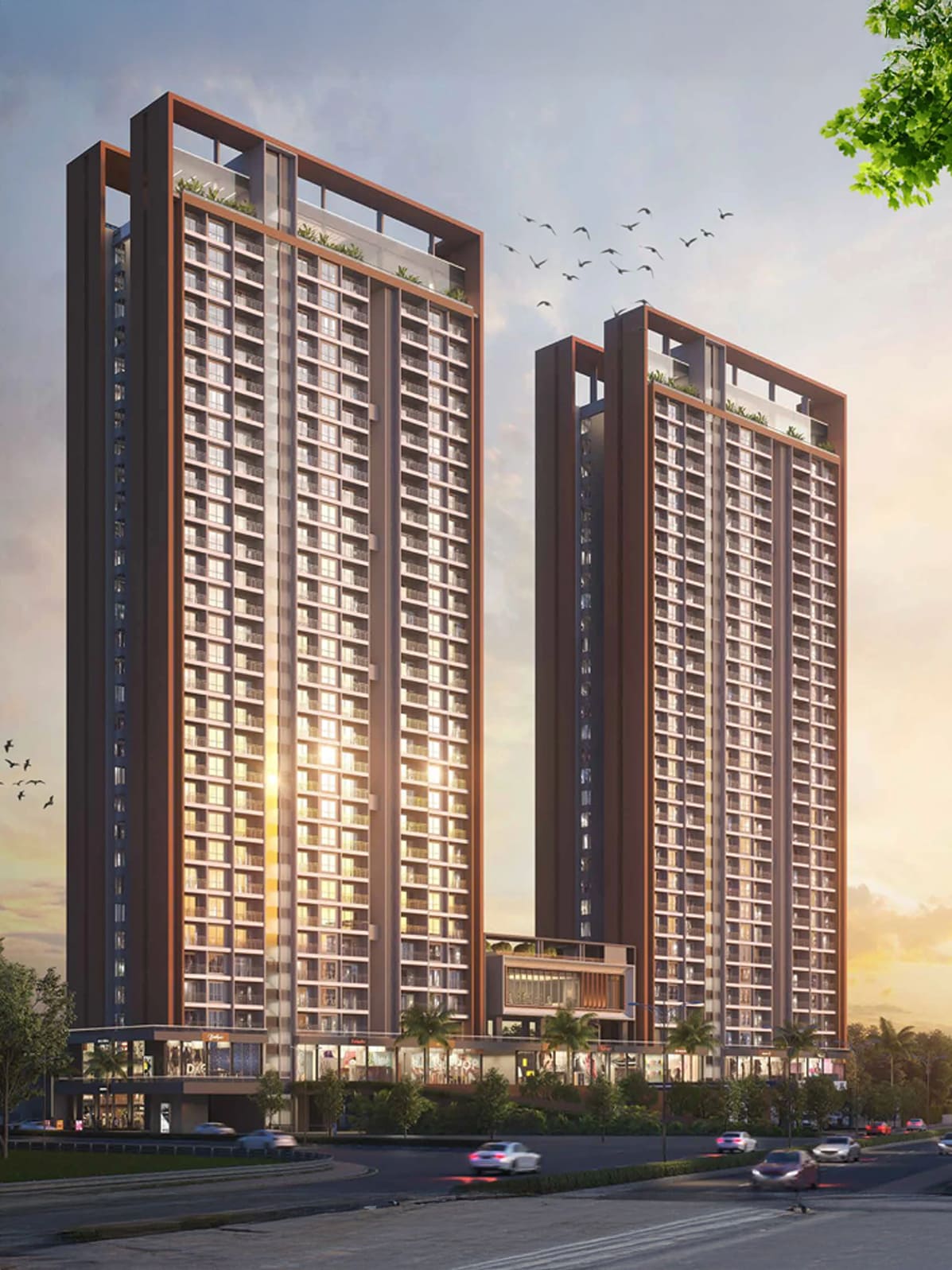 Exterior view of Rama Metro Life Maxima &mdash; photo gallery, images, brochure, amenities, cost sheet, price breakup, availability details, RERA number, RERA certificate, possession date, layout plan, logo, floor plan, master plan, and location map showcasing project highlights and features.